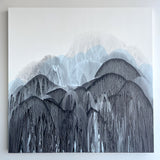 Element Series: Black + Blue 67 (36" x 36")