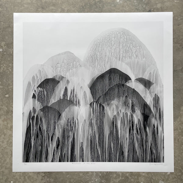 "Mountains of the Mind" 40" x 40" signed, numbered print