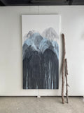 Element Series:  Black Iron + Blue 69 (72" x 36")